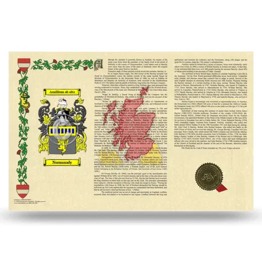 Normandy Armorial History Landscape Style