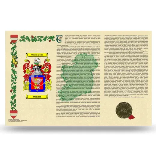 O mara Armorial History Landscape Style