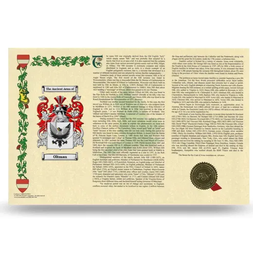 Oltman Armorial History Landscape Style