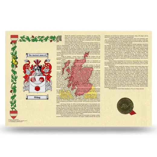 Oting Armorial History Landscape Style