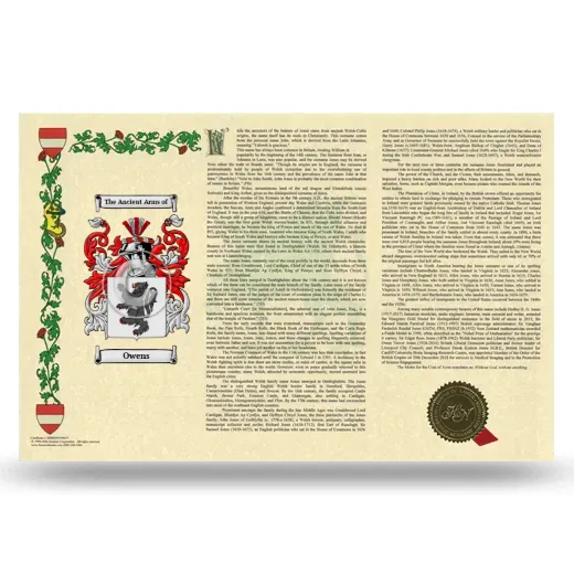 Owens Armorial History Landscape Style