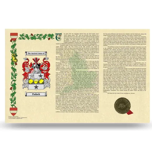 Padock Armorial History Landscape Style