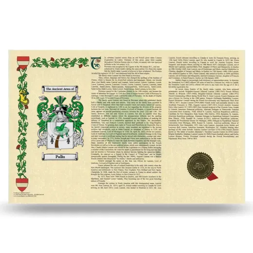 Pallu Armorial History Landscape Style