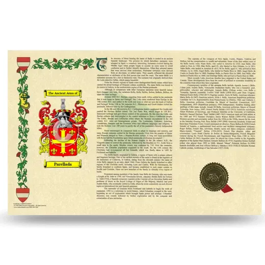 Parellada Armorial History Landscape Style