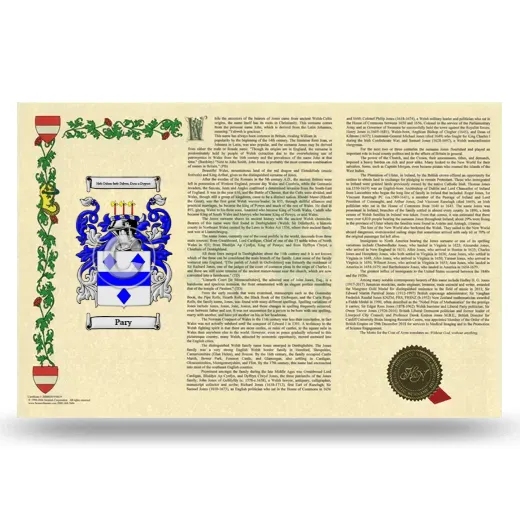 Pary Armorial History Landscape Style