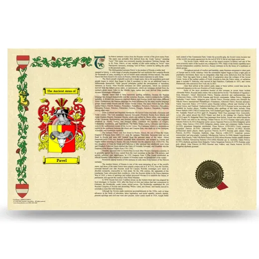 Pavel Armorial History Landscape Style