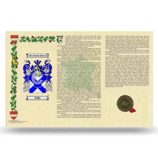 Pello Armorial History Landscape Style