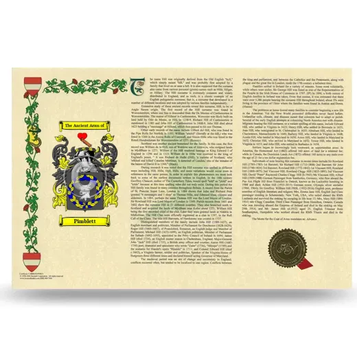 Pimblett Armorial History Landscape Style