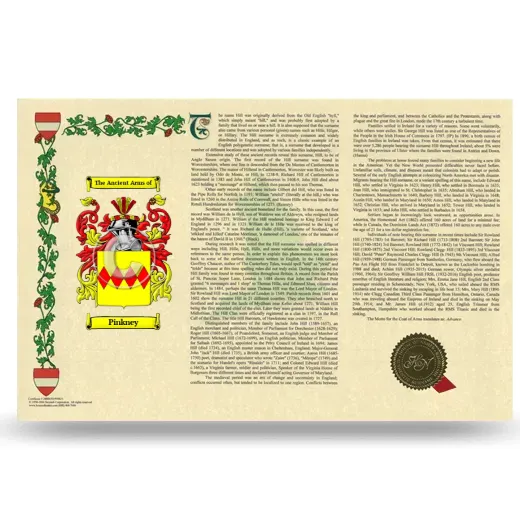 Pinkney Armorial History Landscape Style