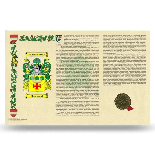Plantagent Armorial History Landscape Style