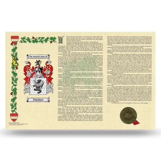 Pritchert Armorial History Landscape Style