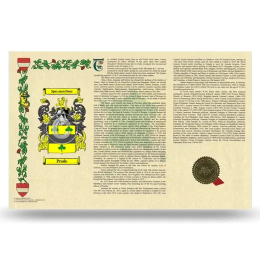 Prude Armorial History Landscape Style