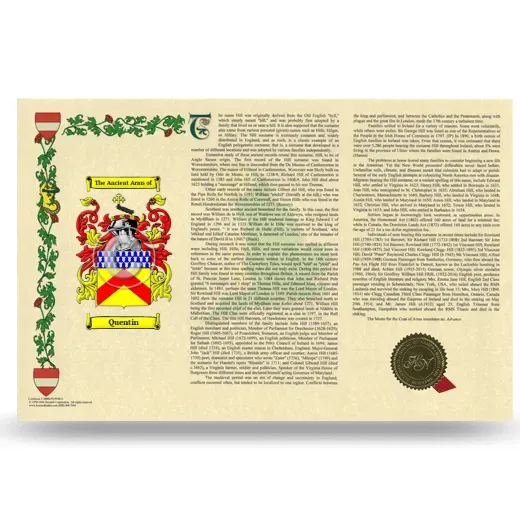 Quentin Armorial History Landscape Style