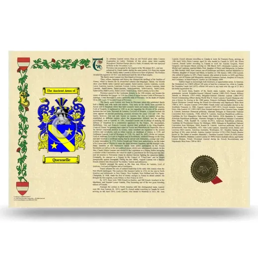 Quesnelle Armorial History Landscape Style