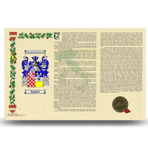 Raphael Armorial History Landscape Style