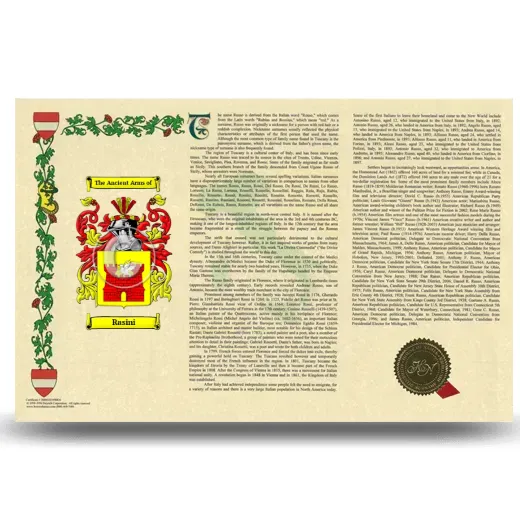 Rasini Armorial History Landscape Style