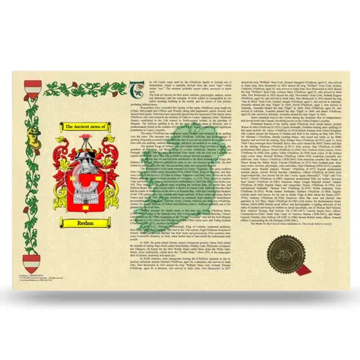 Redan Armorial History Landscape Style