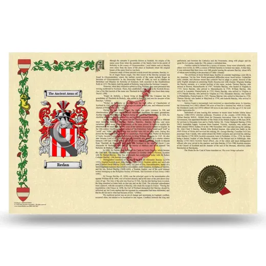 Redan Armorial History Landscape Style
