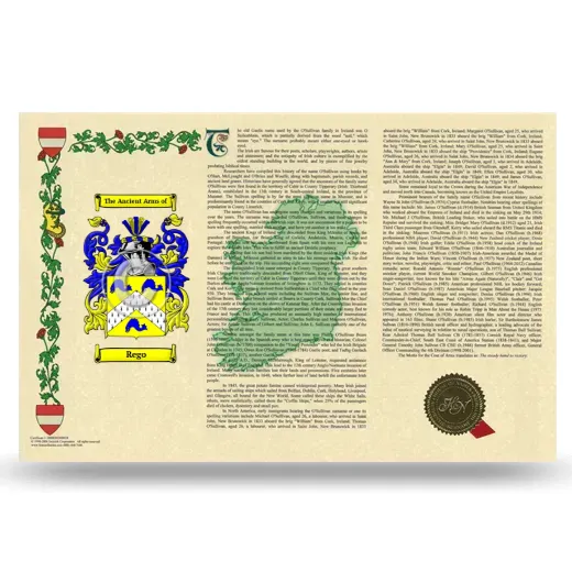 Rego Armorial History Landscape Style