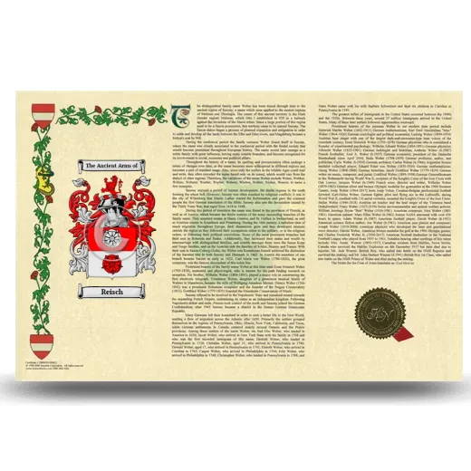 Reisch Armorial History Landscape Style