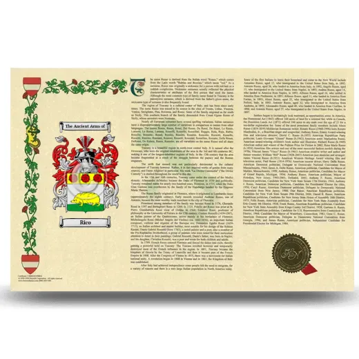 Rico Armorial History Landscape Style