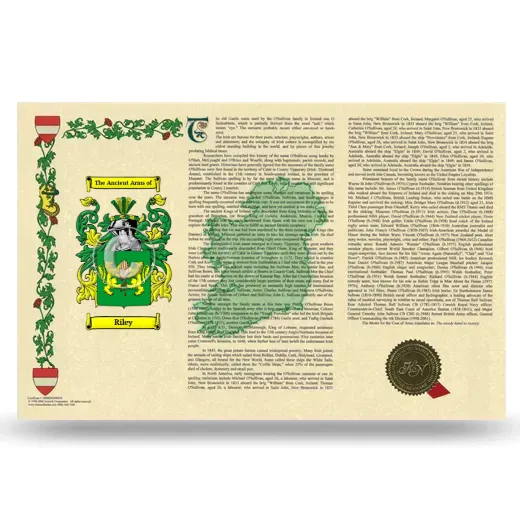 Riley Armorial History Landscape Style