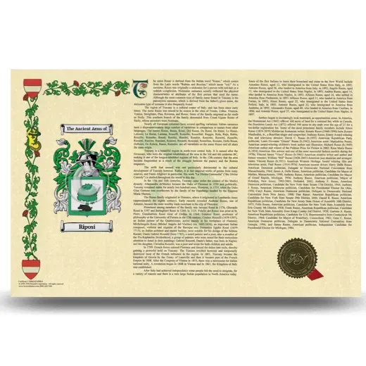 Riposi Armorial History Landscape Style