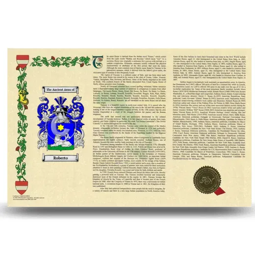 Roberto Armorial History Landscape Style