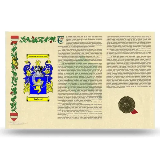 Rolland Armorial History Landscape Style