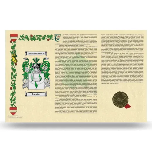 Rondou Armorial History Landscape Style