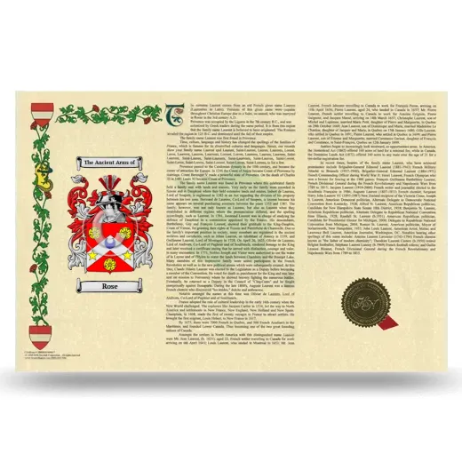 Rose Armorial History Landscape Style