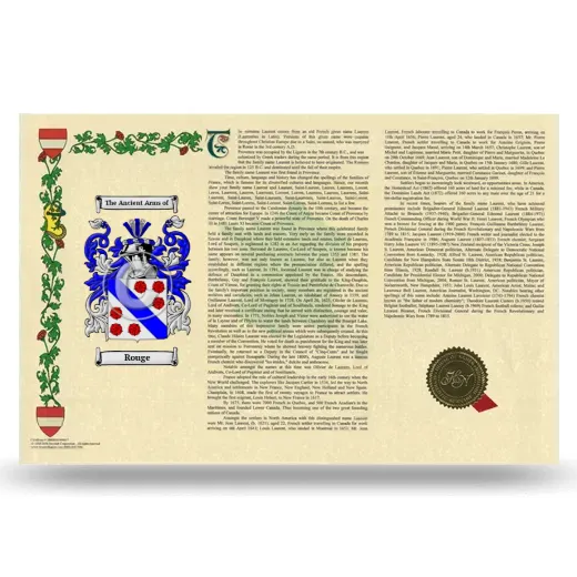 Rouge Armorial History Landscape Style