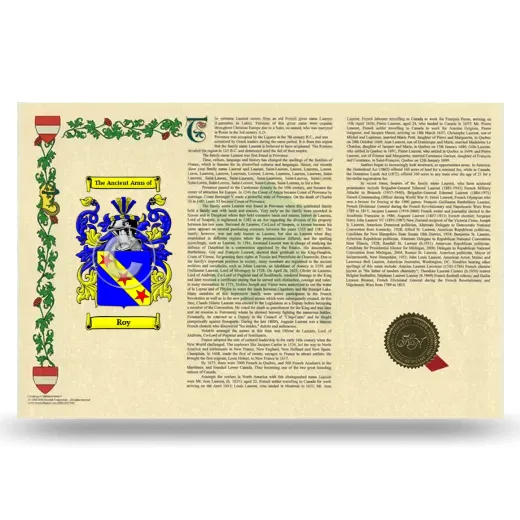 Roy Armorial History Landscape Style
