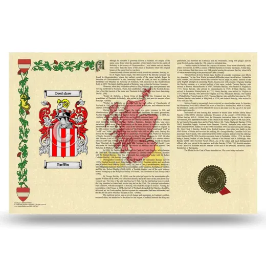 Ruffin Armorial History Landscape Style