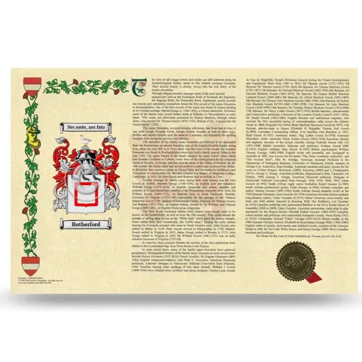 Rutherford Armorial History Landscape Style