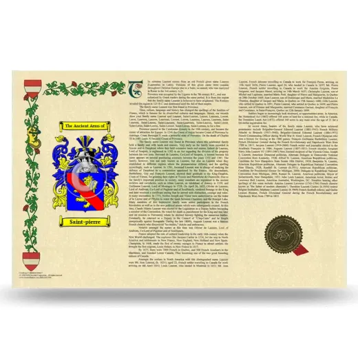 Saint-pierre Armorial History Landscape Style