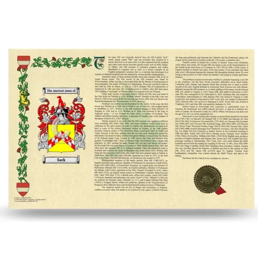 Sark Armorial History Landscape Style