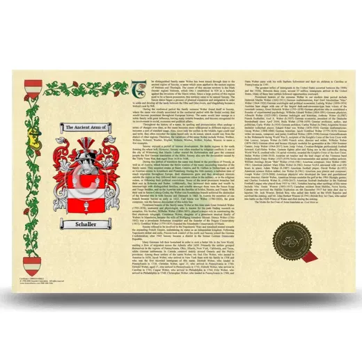 Schaller Armorial History Landscape Style