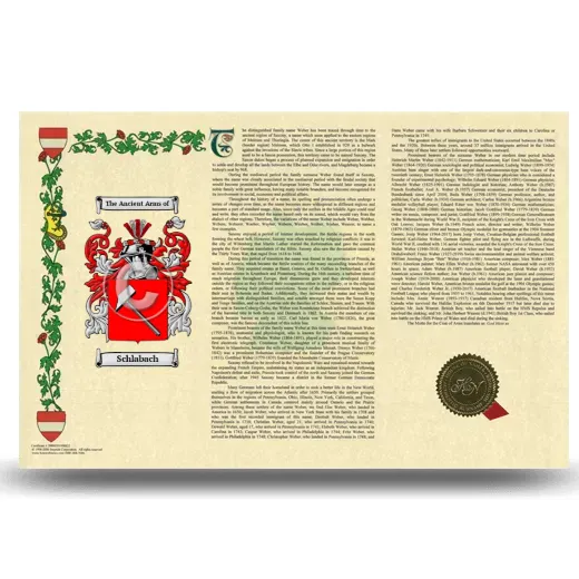 Schlabach Armorial History Landscape Style