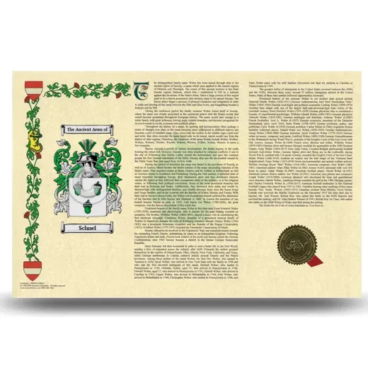 Schnel Armorial History Landscape Style