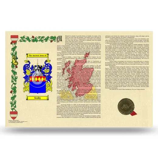 Scoby Armorial History Landscape Style