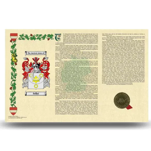 Sellai Armorial History Landscape Style