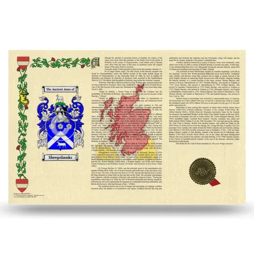 Sheepshanks Armorial History Landscape Style
