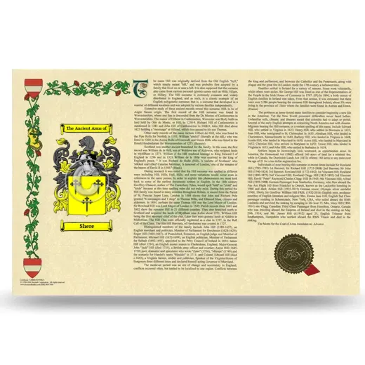 Shere Armorial History Landscape Style