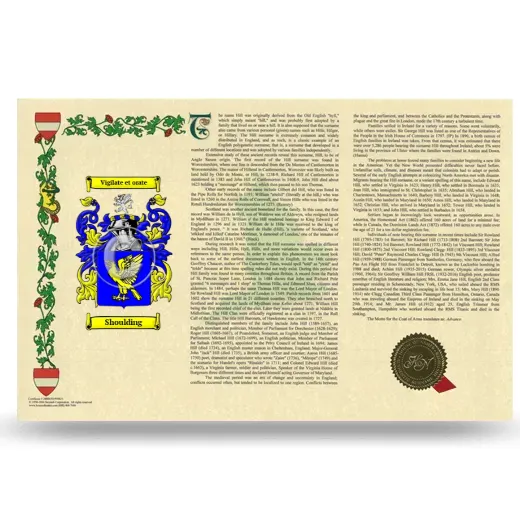 Shoulding Armorial History Landscape Style