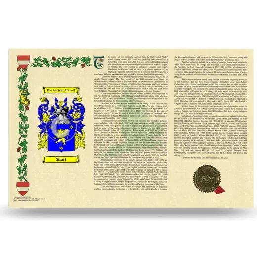 Shurt Armorial History Landscape Style