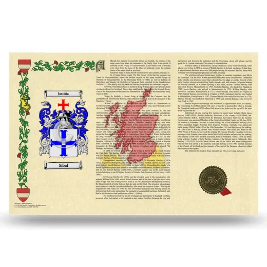 Sibal Armorial History Landscape Style