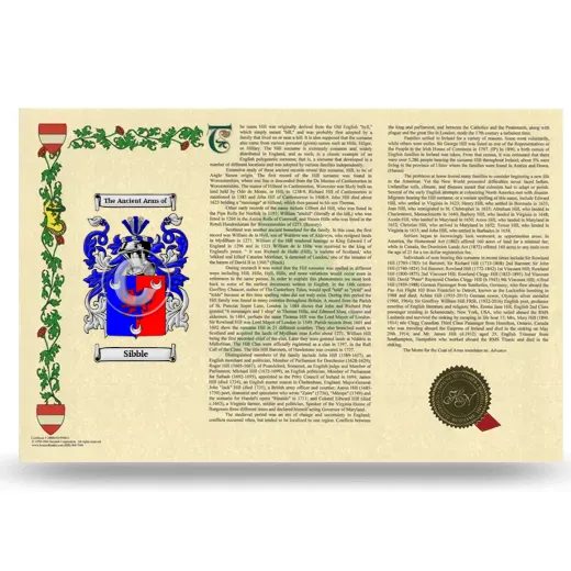 Sibble Armorial History Landscape Style