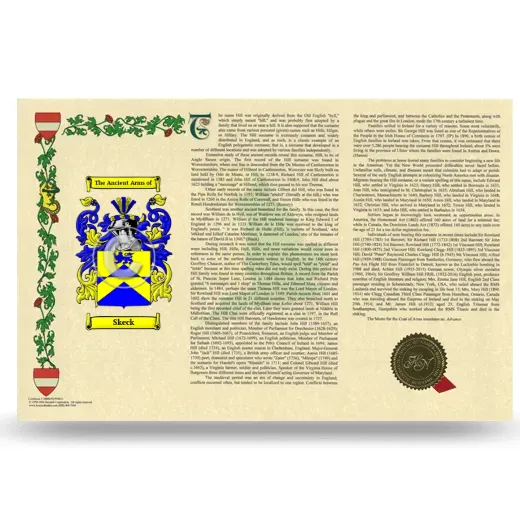 Skeck Armorial History Landscape Style