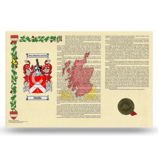 Skiddie Armorial History Landscape Style